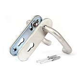 Ручки на планке для противопожарных замков (1900, 2000, 3000) Apecs HP-72.1303-INOX пружина, нержавейка